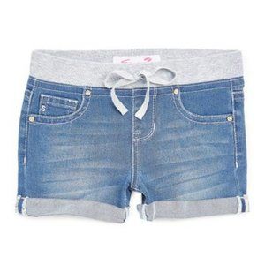 Seven7 Knit Waist Denim Shorts - Girls, Size 10